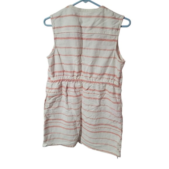 Sleeveless Striped Dress with Pockets - Picture 2 of 2